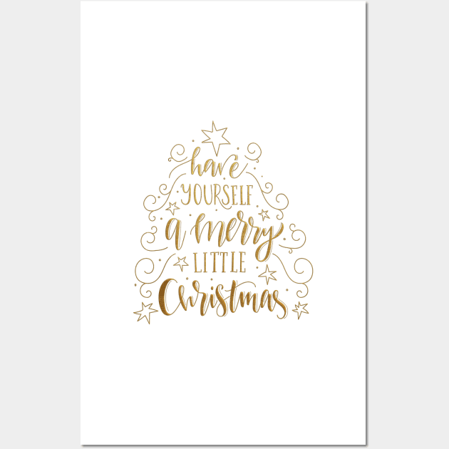 Have Yourself a Merry Little Christmas Wall Art by machare